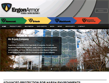 Tablet Screenshot of ergonarmor.com